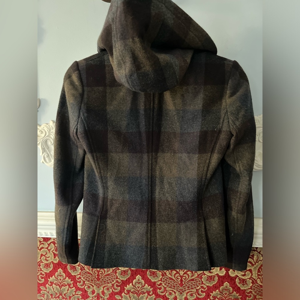Theory Flannel Blazer with Removable Hood - Picture 3 of 7